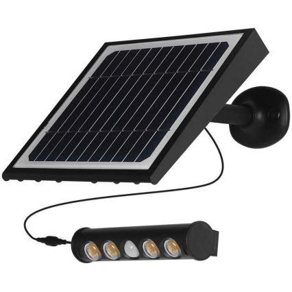 Lumină solară LED de perete cu senzor LED/8W/3,7V IP65 3000K 4000 mAh