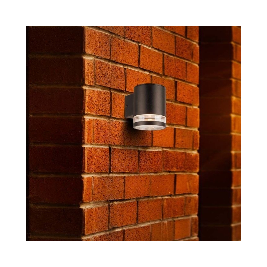 LED Lampă solară de perete pentru exterior LED/1W/3,7V 3000K IP54 1200 mAh negru