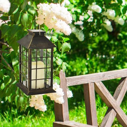 Lumină solară LED LED/1,2V 200 mAh IP44 patină