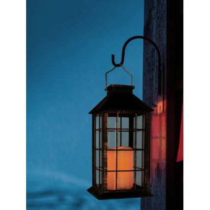 Lumină solară LED LED/1,2V 200 mAh IP44 patină