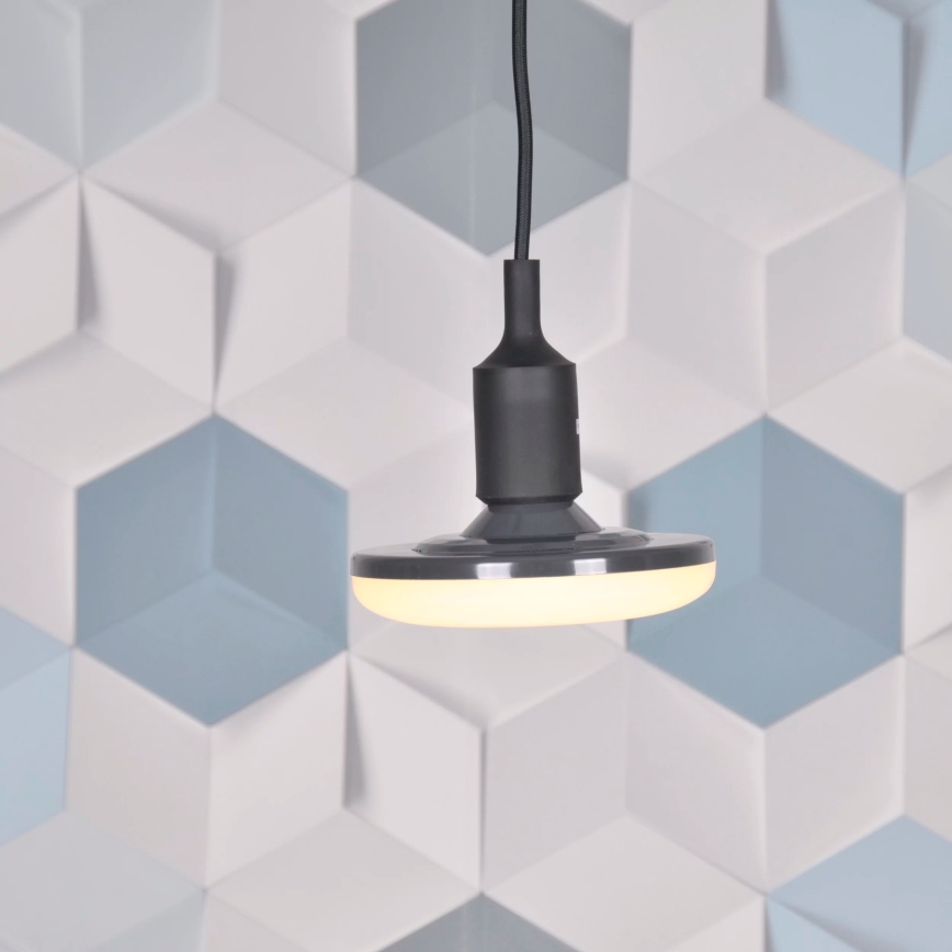 LED Lampa suspendata KIKI 1xE27/10W/230V negru