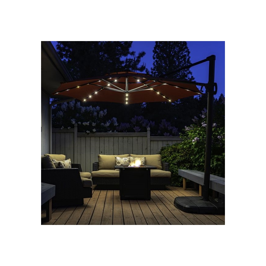 LED Lanț solar 72xLED/1,2V IP44 pod slunečník