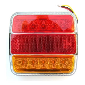 LED Lumină spate multifuncțională MULTI LED/1,2W/12V IP65 roșie/portocalie