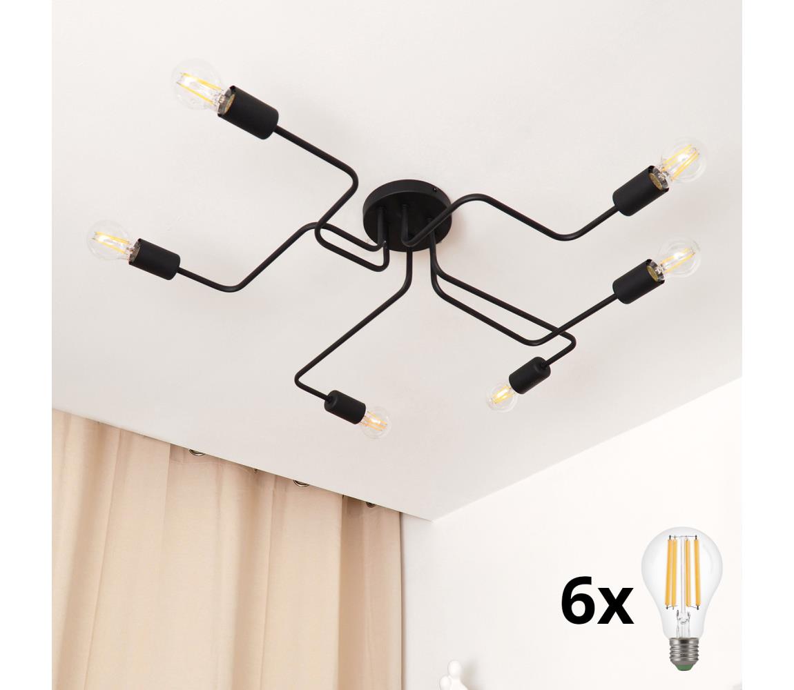 Lustră aplicată TUBE 6xE27/60W/230V