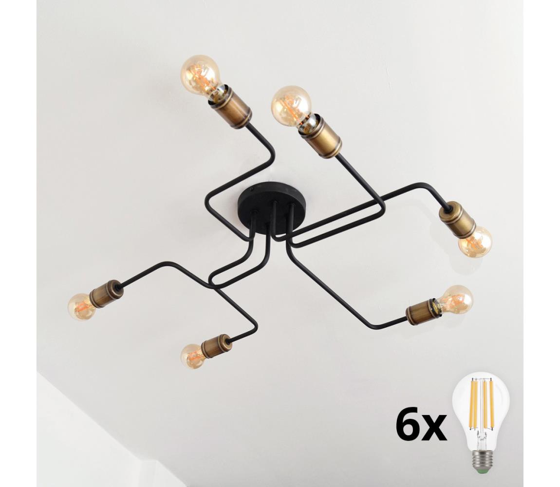 Lustră aplicată TUBE 6xE27/60W/230V