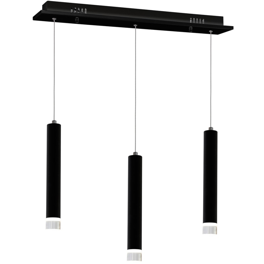 LED Lustră pe cablu CARBON 3xLED/15W/230V