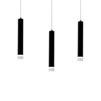 LED Lustră pe cablu CARBON 3xLED/15W/230V
