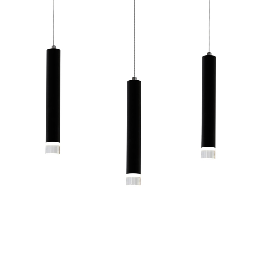 LED Lustră pe cablu CARBON 3xLED/15W/230V
