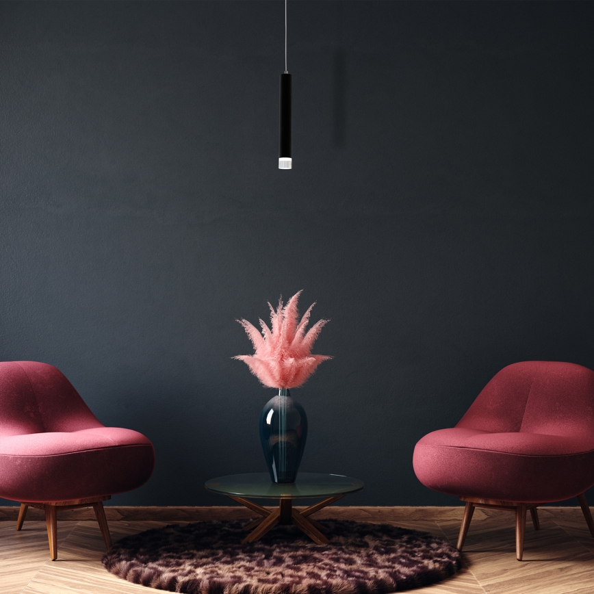 LED Lustră pe cablu CARBON LED/5W/230V