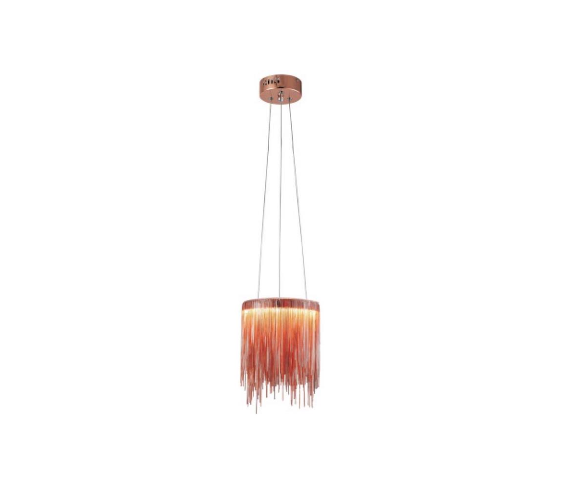 LED Lustră pe cablu CASCATA COPPER LED/54W/230V