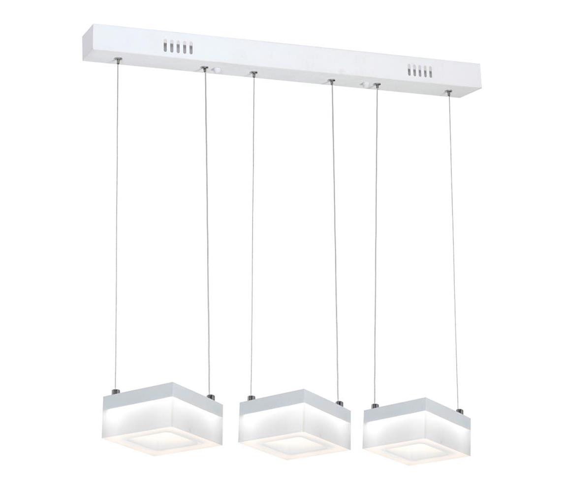 LED Lustră pe cablu CUBO 3xLED/12W/230V pătrat
