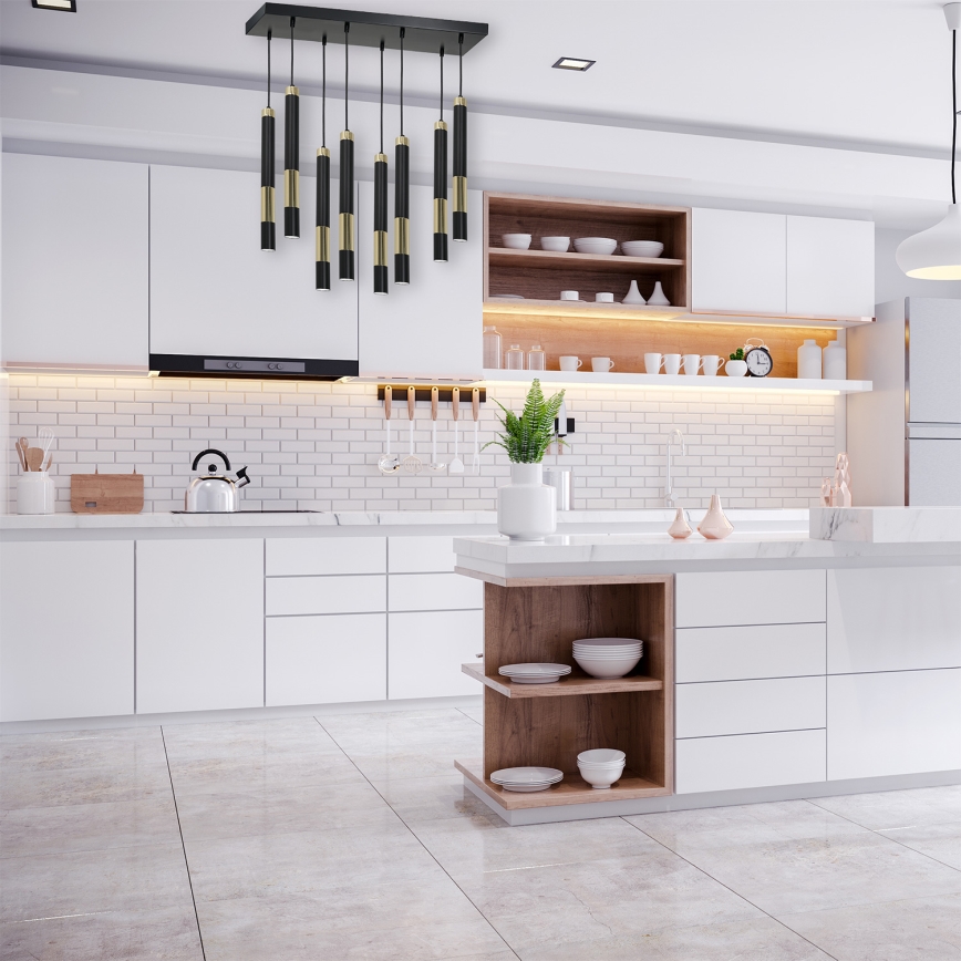 LED Lustră pe cablu DALLAS 8xGU10/3W/230V