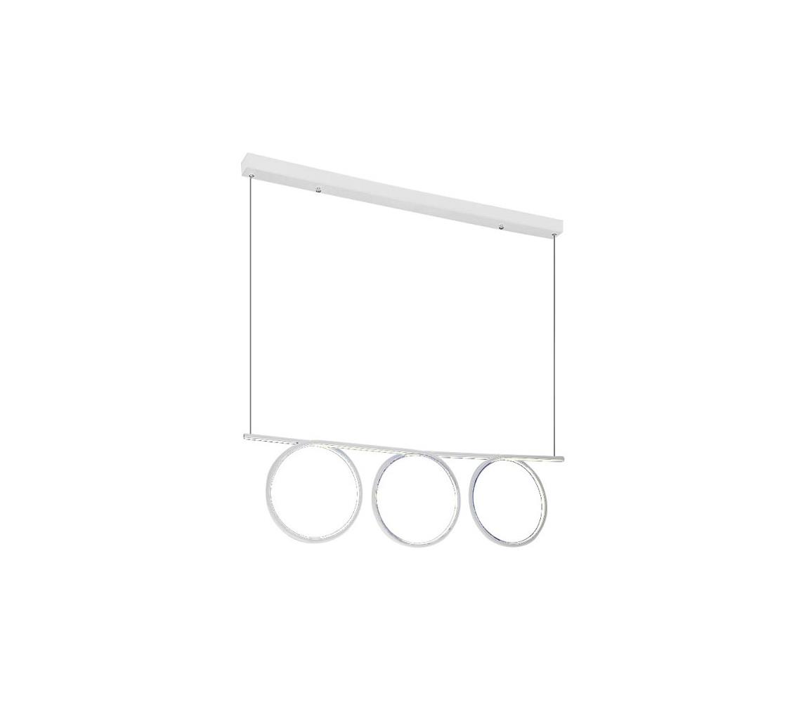 LED Lustră pe cablu LOOP 3xLED/20W/230V alb