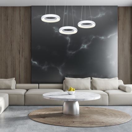 LED Lustră pe cablu RONDO 3xLED/12W/230V