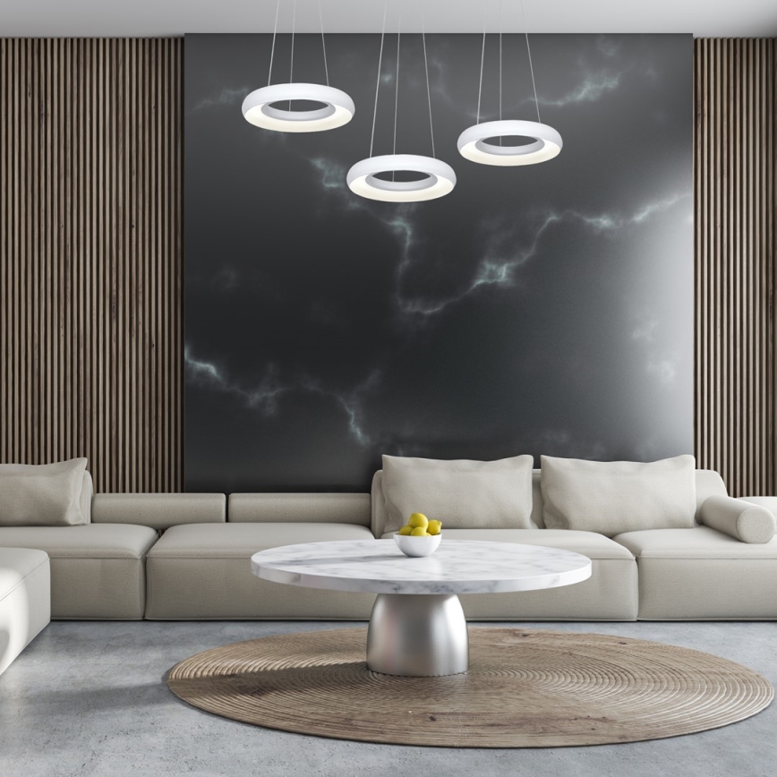 LED Lustră pe cablu RONDO 3xLED/12W/230V