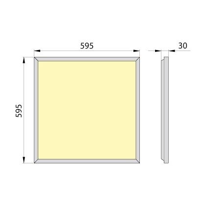 LED Panou încastrat OREGA PLUS 60 LED/50W/230V 4000K IP40