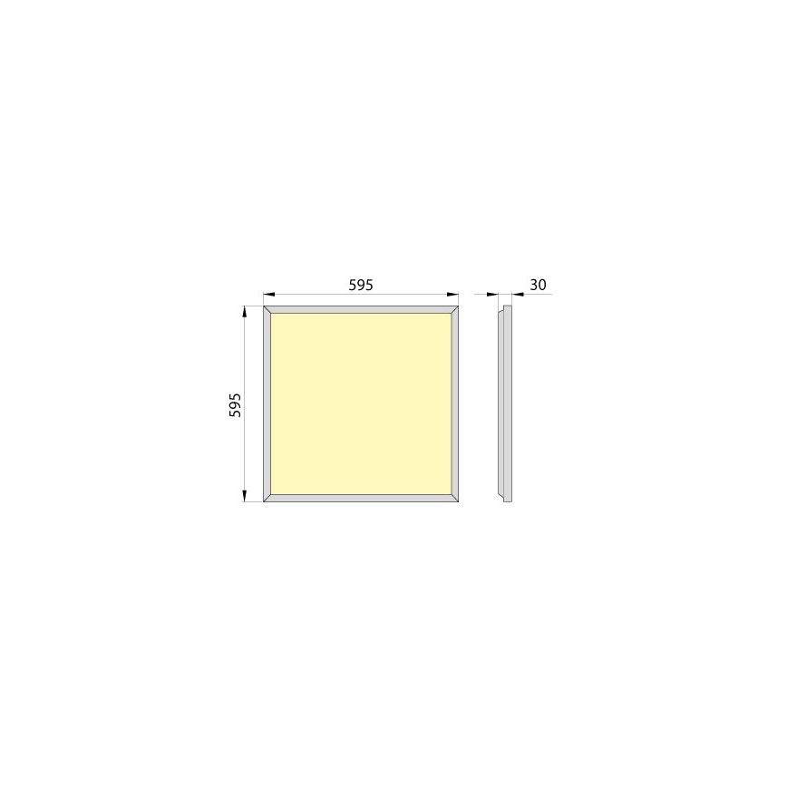 LED Panou încastrat OREGA PLUS 60 LED/50W/230V 4000K IP40