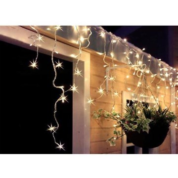 LED perdea de exterior pentru Crăciun 120 LED-uri/8 funcții 9 m IP44 alb cald