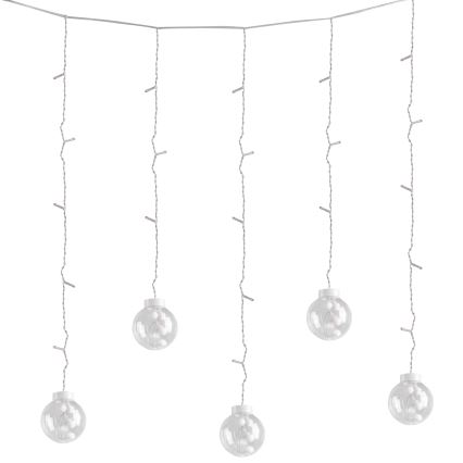 LED Perdea luminoasă de Crăciun WISH BALLS 108xLED/8 funcții 4,5 m alb cald