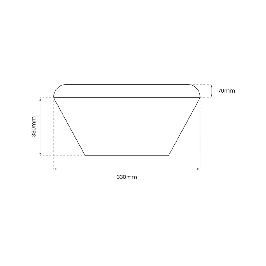 Plafonier LED pentru baie cu senzor NEMO LED/16W/230V IP44 negru