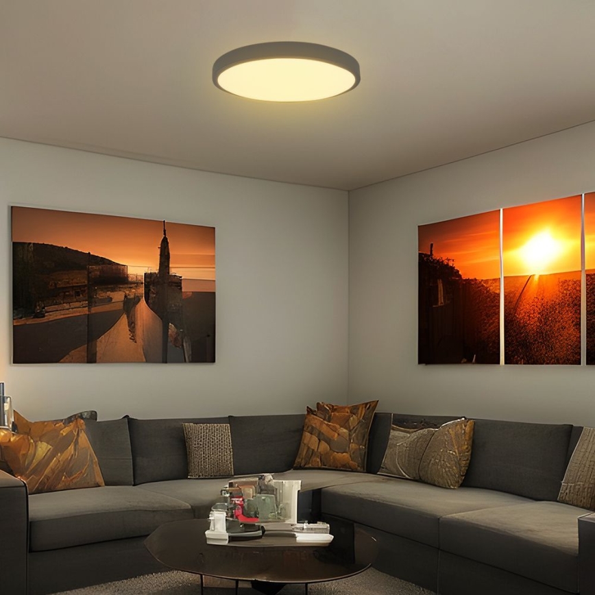 Plafonier LED pentru baie cu cip SAMSUNG LED/36W/230V IP44 3000K diametru 35 cm negru