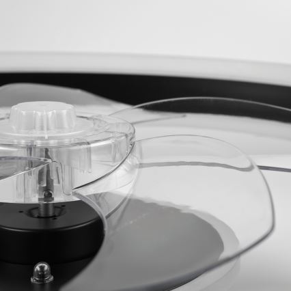 Lumină de plafon LED cu ventilator, dimabilă APOLLO LED/38W/230V negru + telecomandă