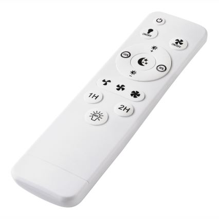 Lumină de plafon LED cu ventilator, dimabilă APOLLO LED/38W/230V negru + telecomandă