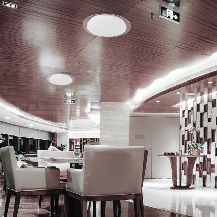 Lumină de plafon LED reglabilă intensitate LED/40W/230V 3000K/4000K/6500K diametru 46,5 cm + telecomandă