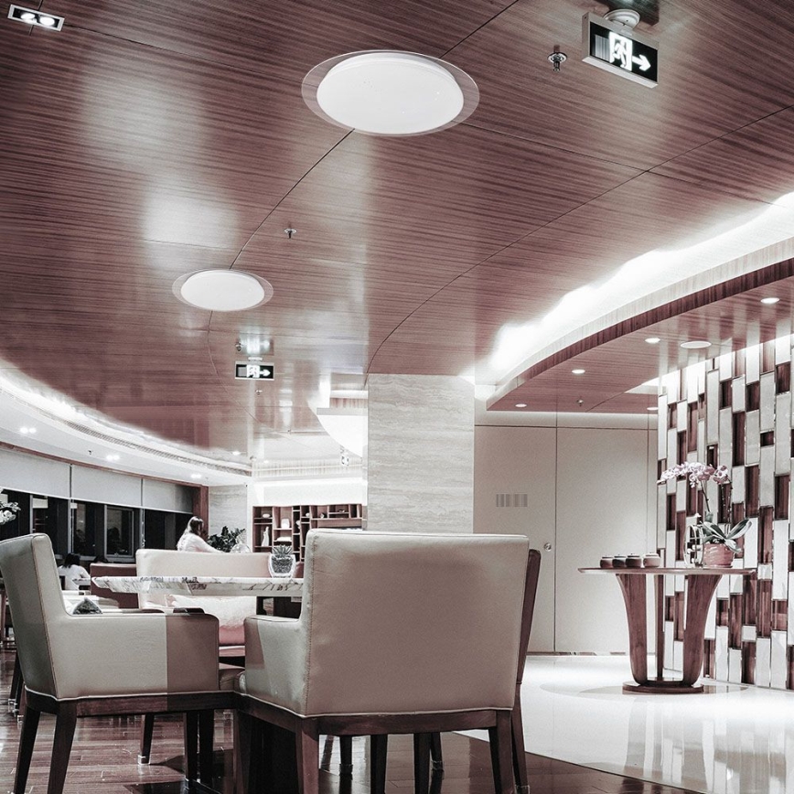 Lumină de plafon LED reglabilă intensitate LED/40W/230V 3000K/4000K/6500K diametru 46,5 cm + telecomandă