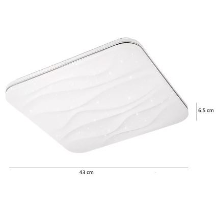 Lumină de plafon LED reglabilă DESERT LED/72W/230V + telecomandă