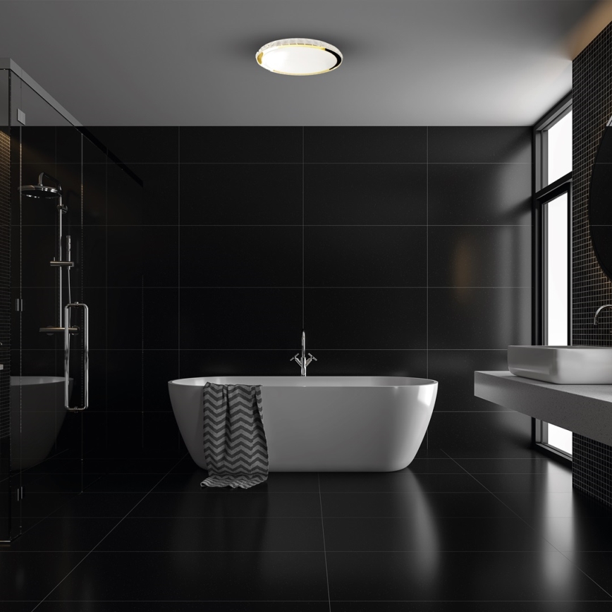 Plafonier LED dimabil LAYLA LED/50W/230V 3000/4000/6000K auriu + telecomandă