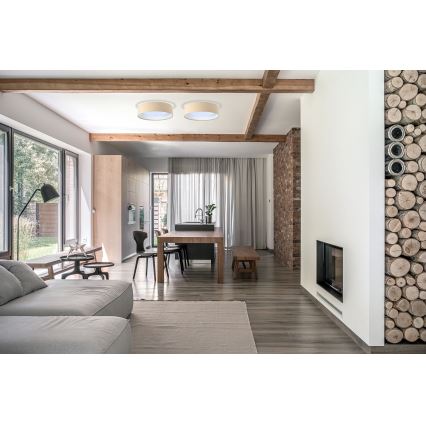 Lustr LED GALAXY 1xLED/24W/230V diametru 44 cm bej/ alb