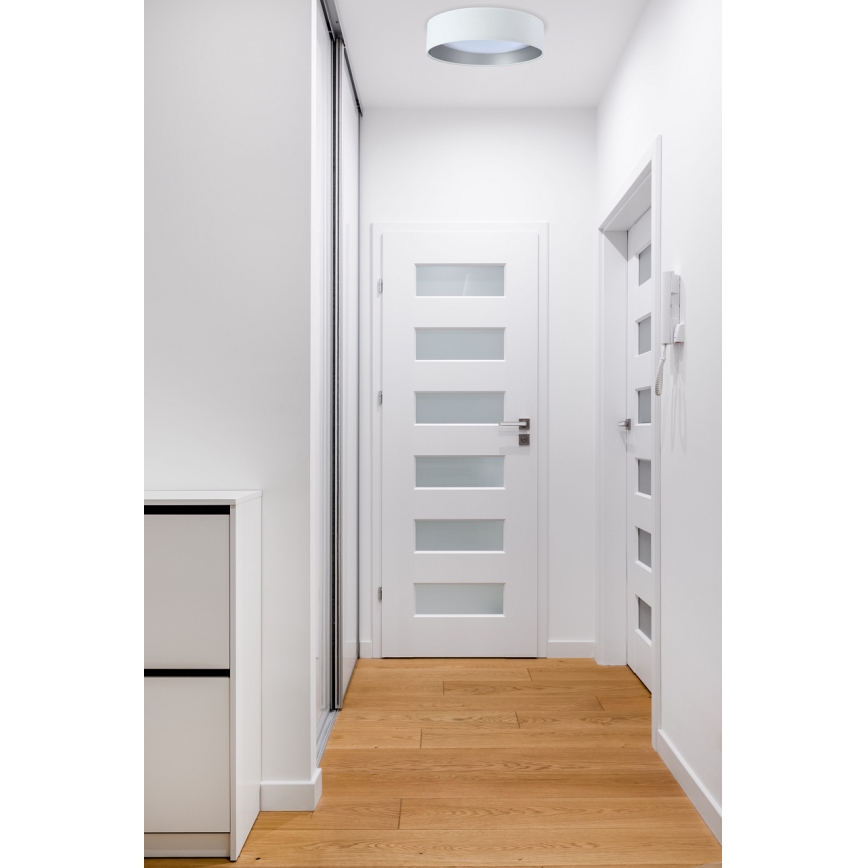 Lustr LED GALAXY LED/24W/230V diametru 44 cm alb/argintiu