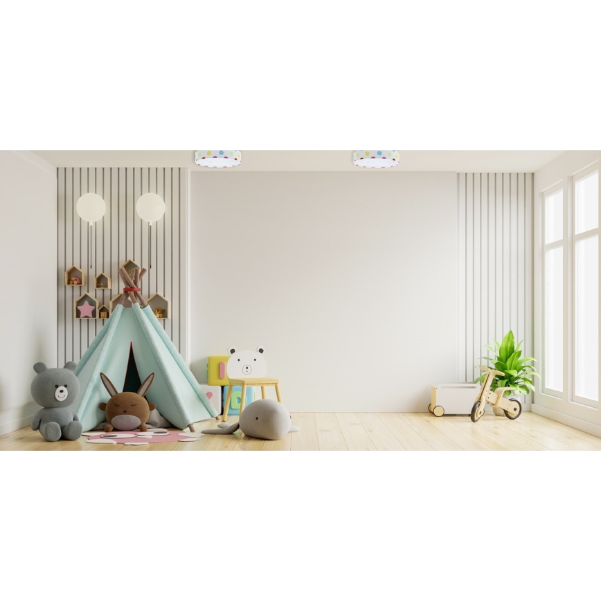 Lustr LED pentru copii GALAXY KIDS LED/24W/230V cu buline multicolore