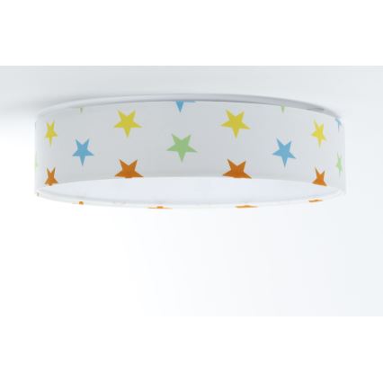 Lustr LED pentru copii GALAXY KIDS LED/24W/230V cu stele colorate viu