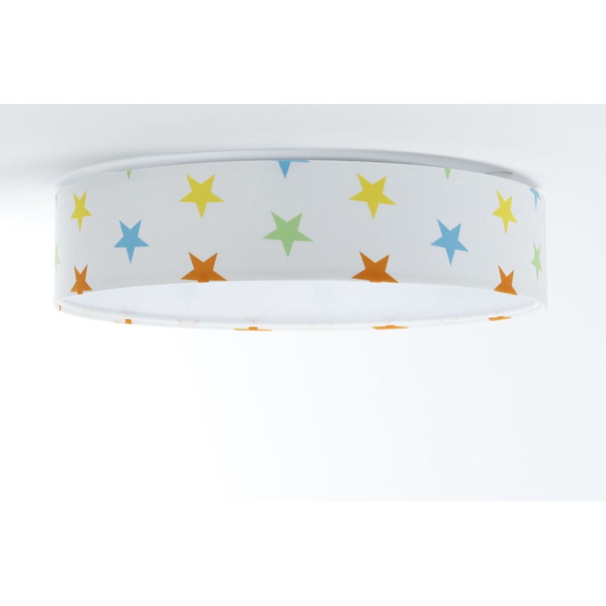 Lustr LED pentru copii GALAXY KIDS LED/24W/230V cu stele colorate viu