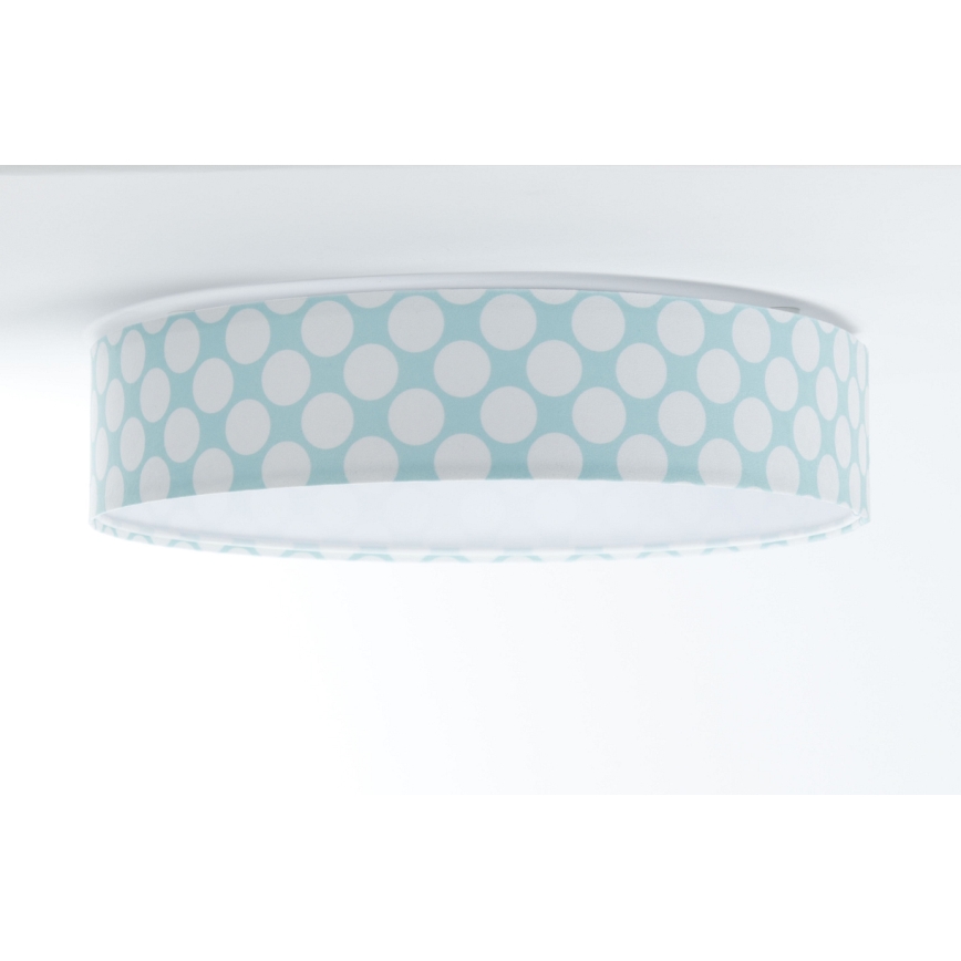 Lustr LED pentru copii GALAXY KIDS LED/24W/230V cu buline verde/alb