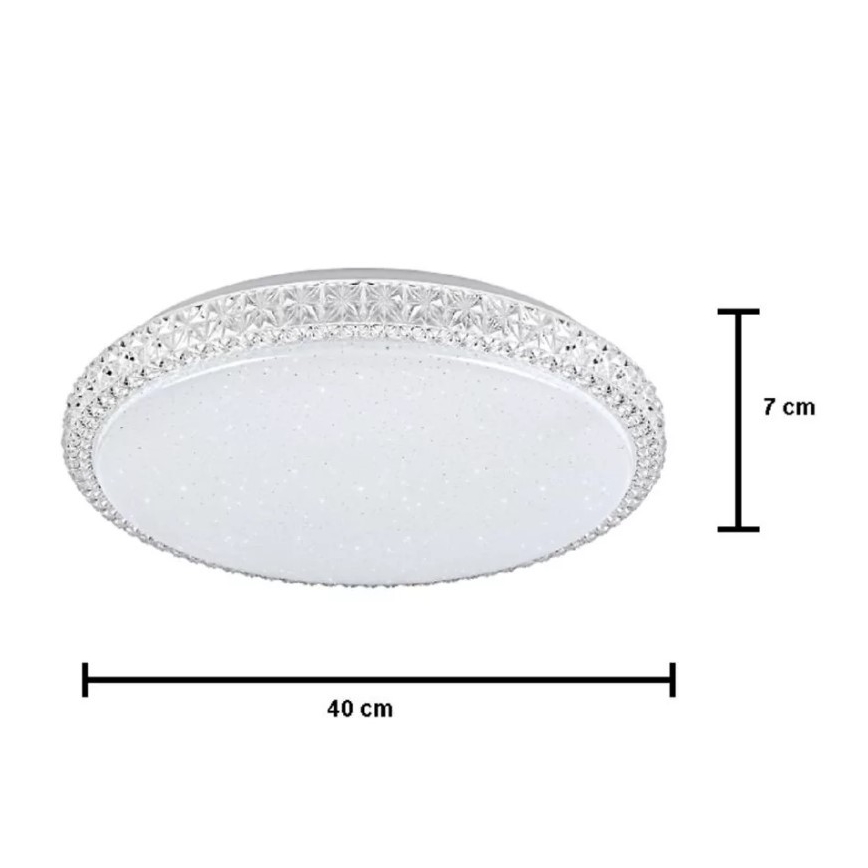 LED Plafonieră IRINA LED/48W/230V cu telecomandă