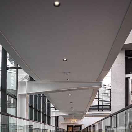 Corp de iluminat LED pentru tavan fals LED/18W/230V 3000/4000/6400K Ø 10,6 cm negru