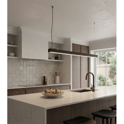 LED Plafonieră/lustră pe cablu LED/44W/230V 4000K 120 cm negru