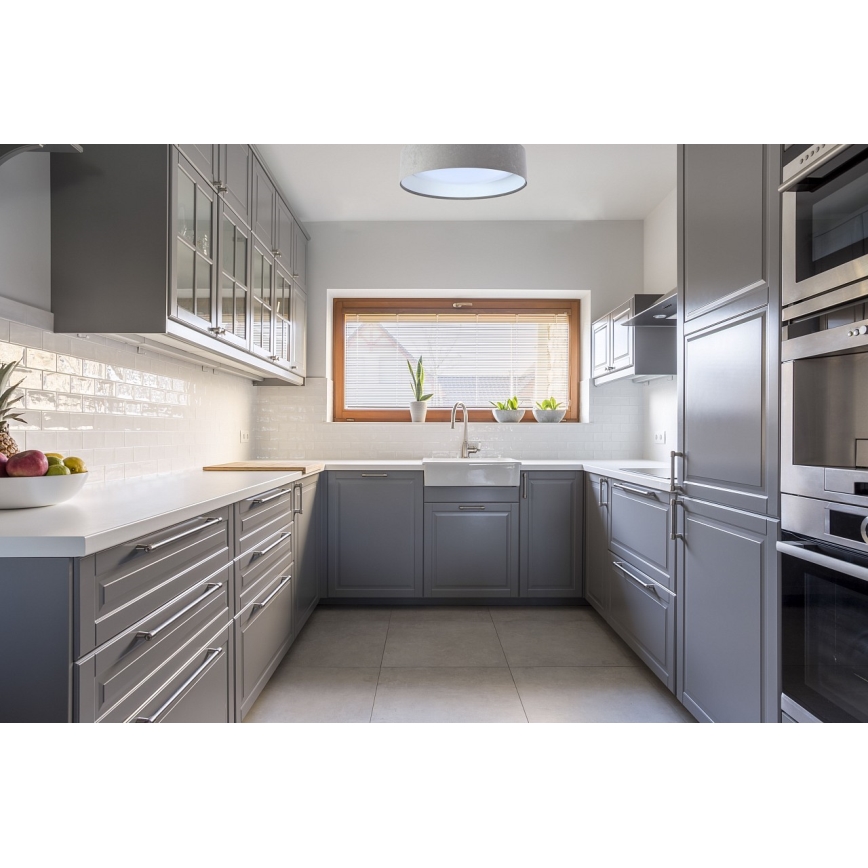 Lumină de plafon LED reglabilă SMART GALAXY LED/24W/230V diametru 44 cm gri/alb 3000-6500K + telecomandă