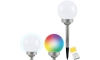 LED RGB Lampă solară BALL LED/0,2W/AA 1,2V/600mAh IP44