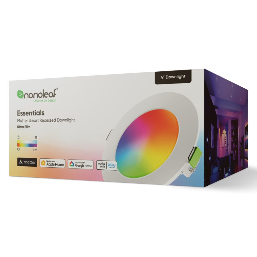 Nanoleaf - Plafonieră LED RGBW reglabilă ESSENTIALS LED/6W/230V 2700-6500K CRI 90 Wi-Fi