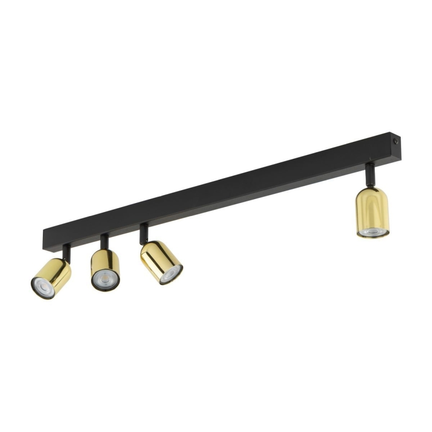 LED RGBW spot reglabil TOP 4xGU10/6,5W/230V 2700-6500K negru/auriu