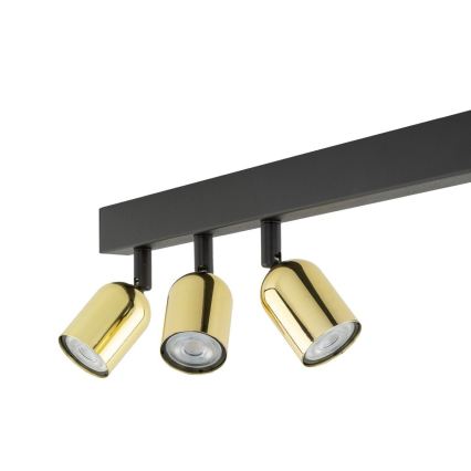 LED RGBW spot reglabil TOP 4xGU10/6,5W/230V 2700-6500K negru/auriu