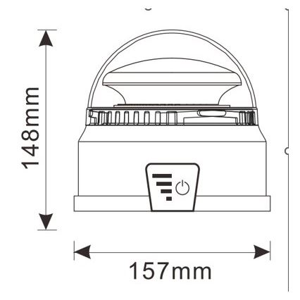 Semnalizator LED cu LED/12-24V IP65