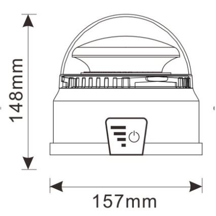 Semnalizator LED cu LED/12-24V IP65 + telecomandă