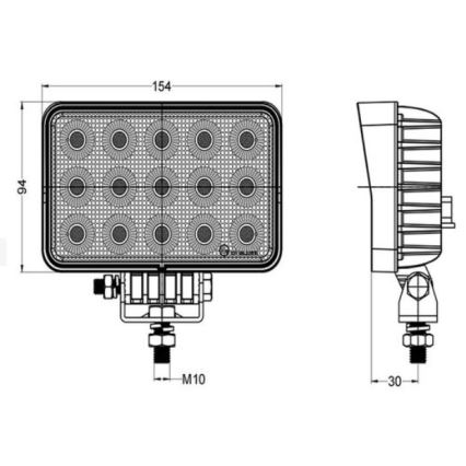 Lumină LED spot pentru autovehicule OSRAM LED/60W/10-30V IP68 5700K