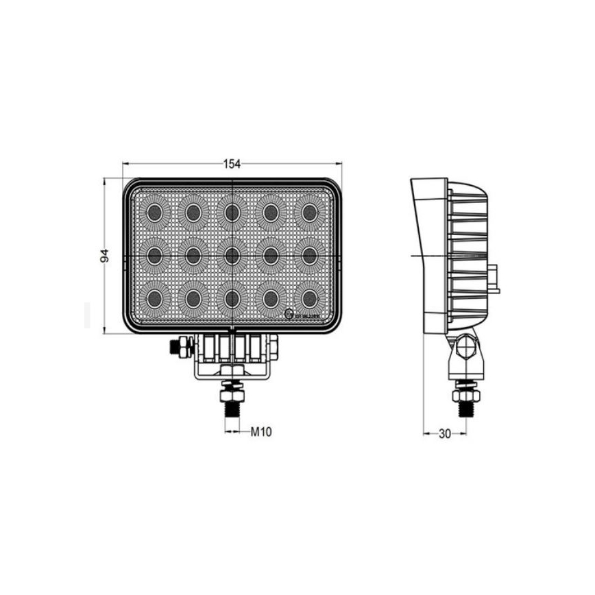 Lumină LED spot pentru autovehicule OSRAM LED/60W/10-30V IP68 5700K