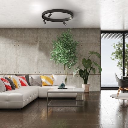 Corp de iluminat LED spot pentru sistemul de șine MAGNETIC TRACK LED/7W/48V 4000K negru